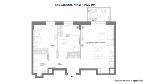 Plan 3 pok. 50m²