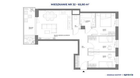 Plan 4 pok. 66m²