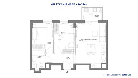 Plan 3 pok. 50m²