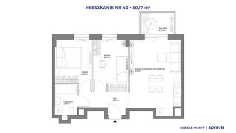 Plan 3 pok. 50m²