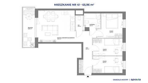 Plan 4 pok. 66m²