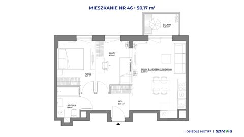 Plan 3 pok. 50m²
