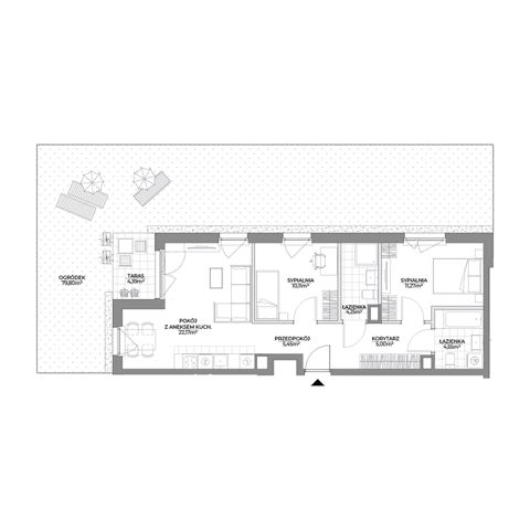 Plan 3 pok. 63m²