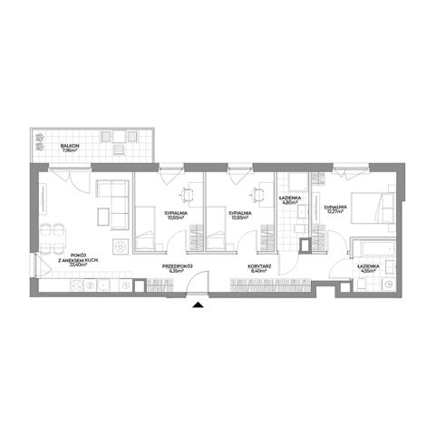 Plan 4 pok. 82m²