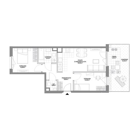 Plan 3 pok. 55m²