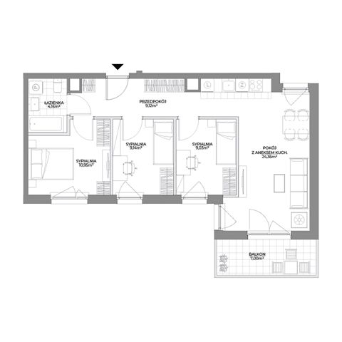 Plan 4 pok. 67m²