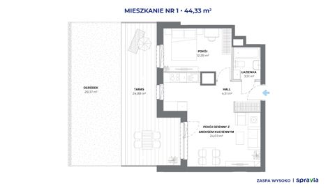 Plan 2 pok. 44m²