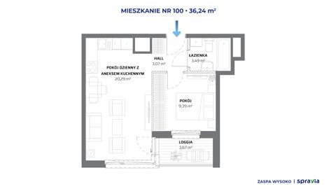 Plan 2 pok. 36m²