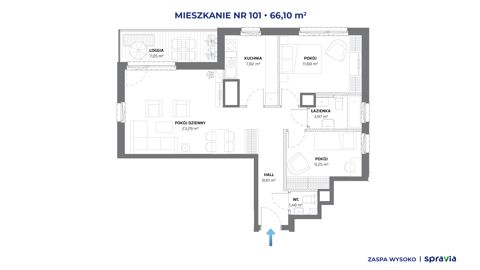 Plan 3 pok. 66m²