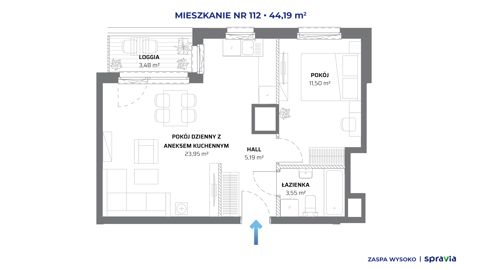 Plan 2 pok. 44m²