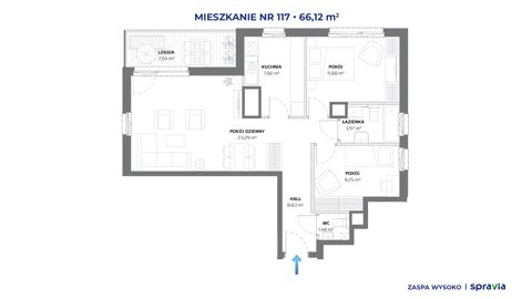 Plan 3 pok. 66m²