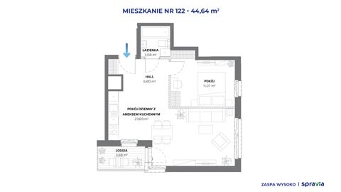 Plan 2 pok. 45m²