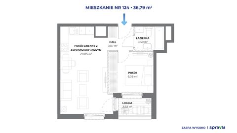 Plan 2 pok. 37m²