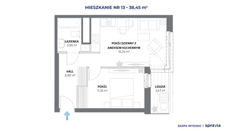 Plan 2 pok. 38m²