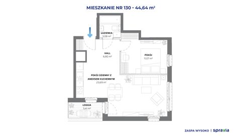 Plan 2 pok. 45m²