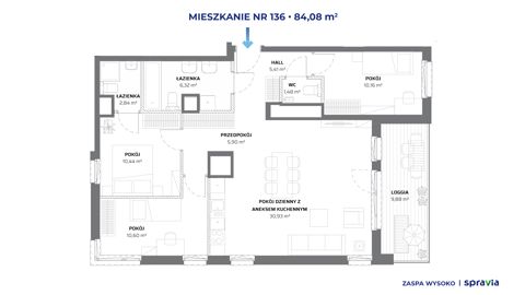 Plan 4 pok. 84m²