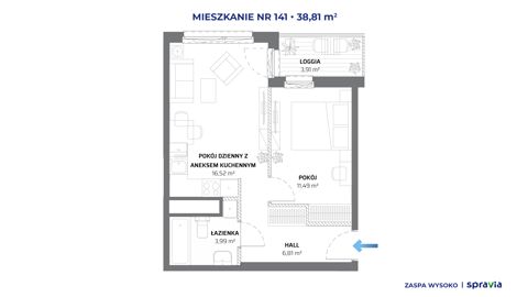 Plan 2 pok. 39m²