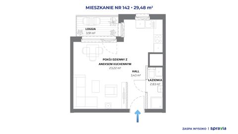 Plan 1 pok. 29m²
