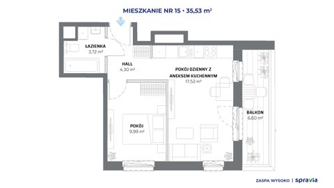 Plan 2 pok. 36m²