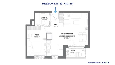 Plan 2 pok. 45m²