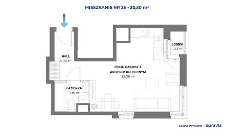 Plan 1 pok. 31m²