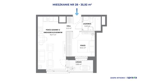 Plan 2 pok. 36m²