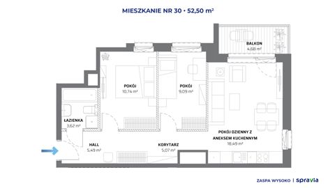 Plan 3 pok. 53m²