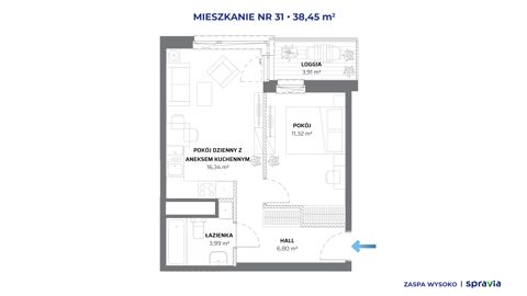 Plan 2 pok. 38m²