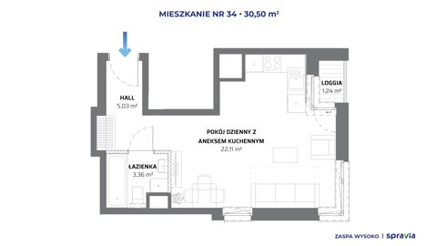 Plan 1 pok. 31m²
