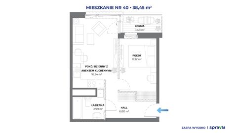 Plan 2 pok. 38m²