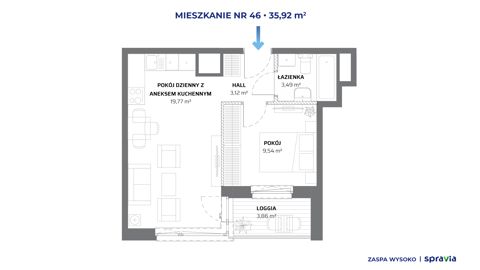 Plan 2 pok. 36m²