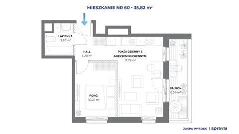 Plan 2 pok. 36m²