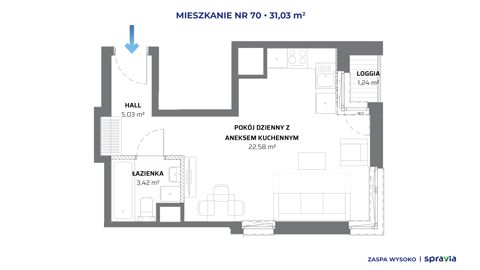 Plan 1 pok. 31m²