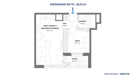 Plan 2 pok. 36m²