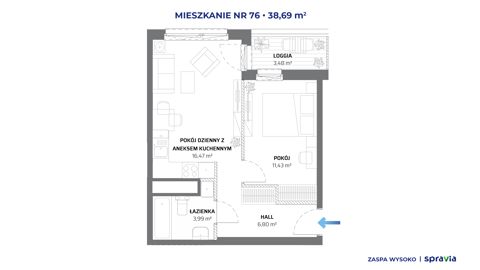 Plan 2 pok. 39m²