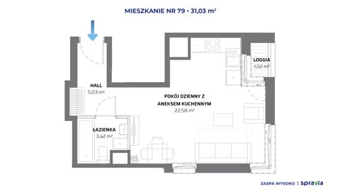 Plan 1 pok. 31m²