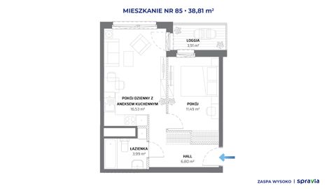 Plan 2 pok. 39m²