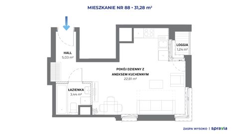 Plan 1 pok. 31m²