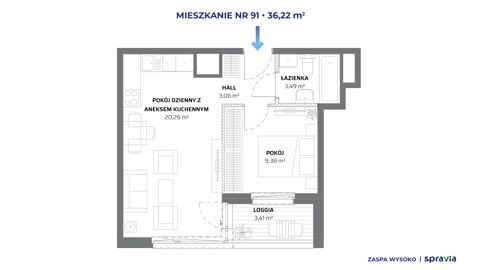 Plan 2 pok. 36m²