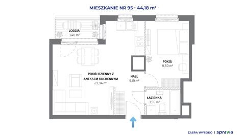 Plan 2 pok. 44m²