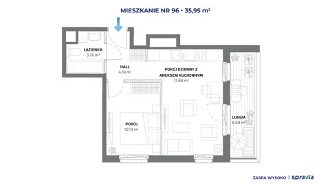 Plan 2 pok. 36m²