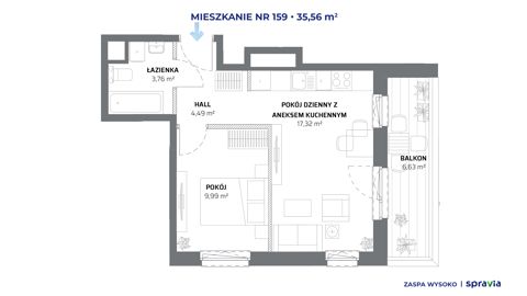 Plan 2 pok. 36m²