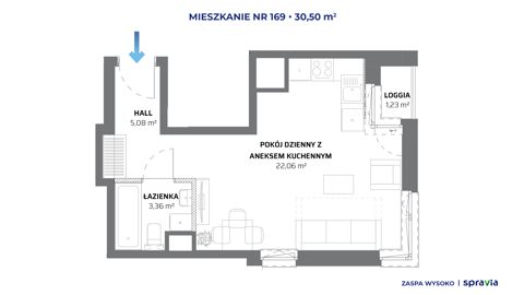 Plan 1 pok. 31m²