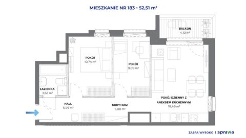 Plan 3 pok. 53m²