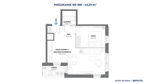 Plan 2 pok. 43m²