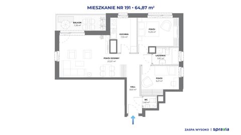 Plan 3 pok. 65m²