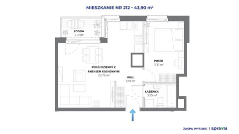 Plan 2 pok. 44m²