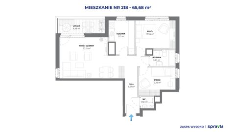 Plan 3 pok. 66m²