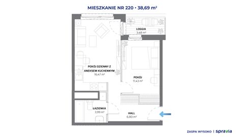 Plan 2 pok. 39m²