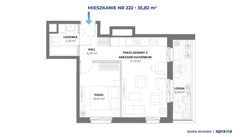 Plan 2 pok. 36m²